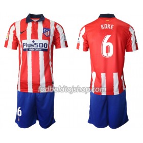 Atlético Madrid Koke 6 Børn Hjemme Fodboldsæt 2020-21 S/S (+ Korte bukser)